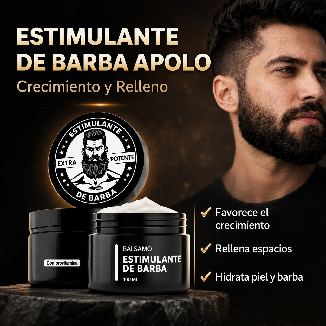 estimulante de barba apolo