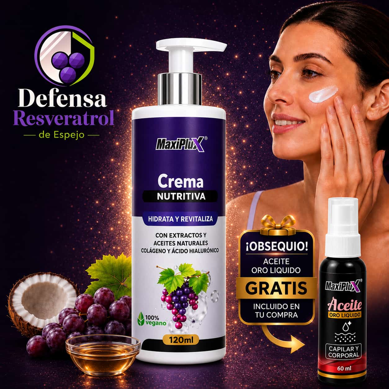 Crema resveratrol + obsequio