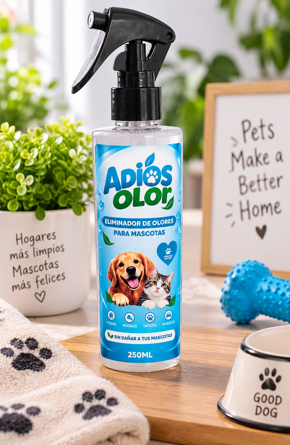 Adiós Olor de 250 ml · presentación del proveedor
